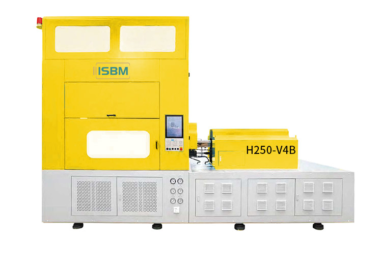 H250-V4B hydraulic ISBM machine shown as a machine reference