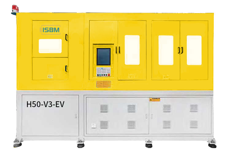 H50-V3-EV all-electric three-station ISBM machine for PET and PETG containers